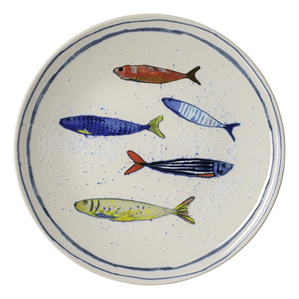 Dessertteller MARO in mehrfarbig aus Steinzeug