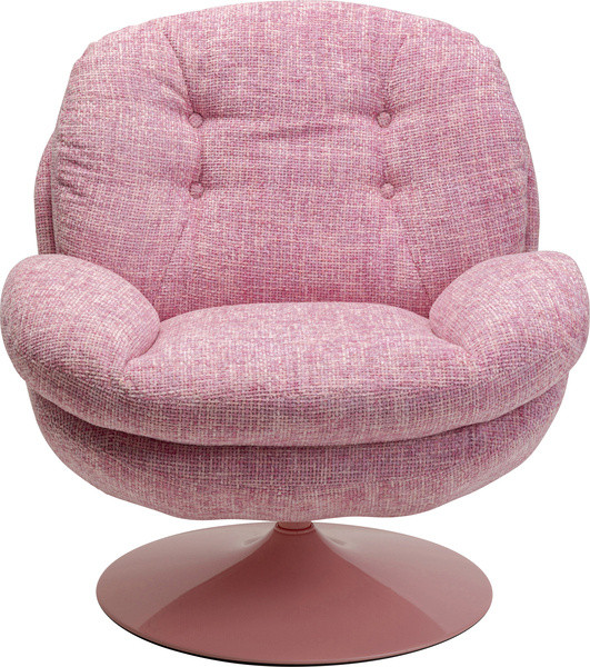 Drehsessel COSY in pink aus Stoff