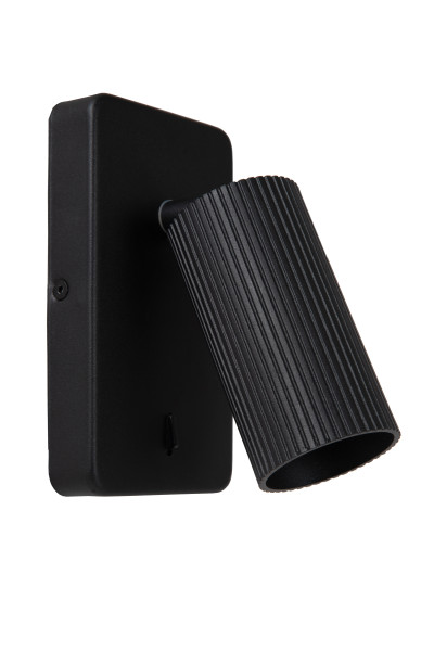 Wandleuchte CLUBS in schwarz aus Aluminium