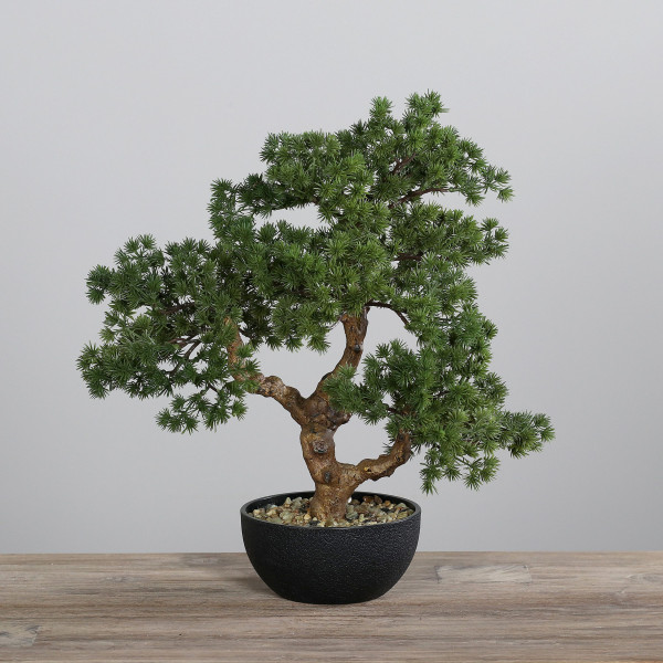Kunstpflanze Bonsai in grün aus Kunststoff