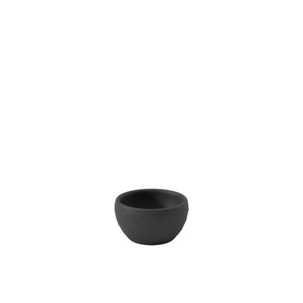 Eierbecher Manufacture Rock in schwarz aus Bone China