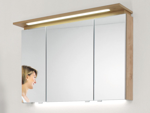 Spiegelschrank MONDO GLOSS in Eiche aus Dekor