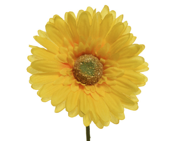 Kunstblume GERBERA in gelb aus Polyester