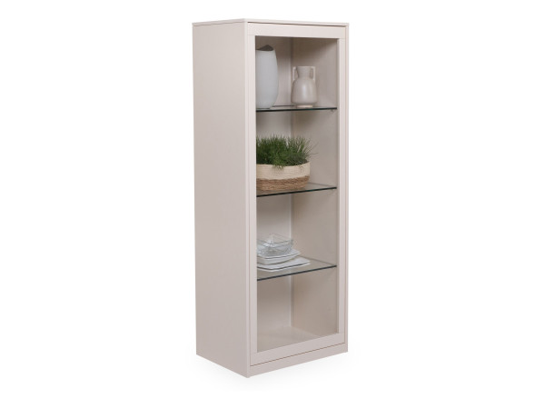 Vitrine ARENA AVIVA in creme aus Lack