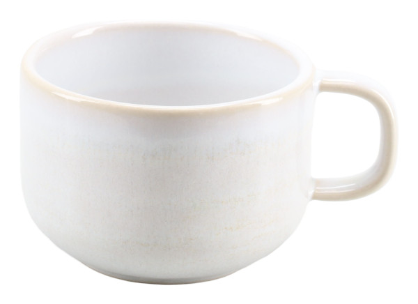 Kaffeeobertasse UNO in off-white aus Steinzeug