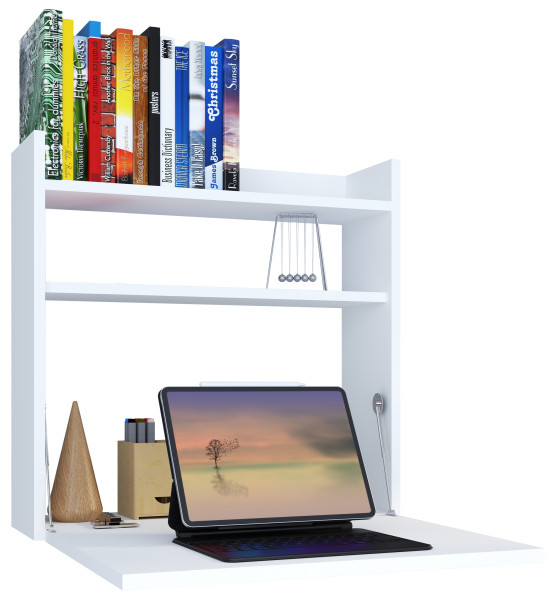 Schreibtisch DRALIS in weiß aus Dekor