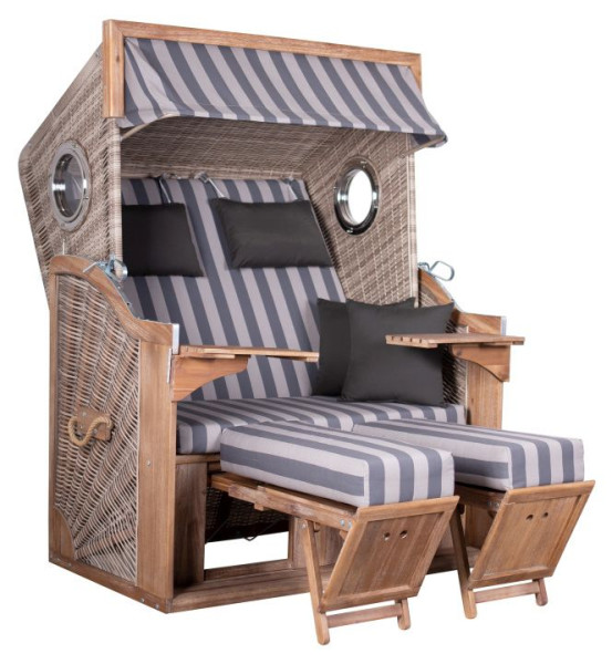 Strandkorb GREENLINE 135XL in braun aus Holz