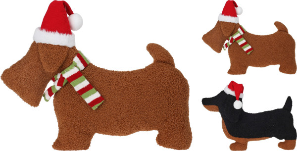 Kissen DOG in mehrfarbig aus Polyester