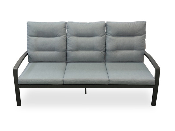 Gartensofa outdoor 3-sitzig BONDINO in grau