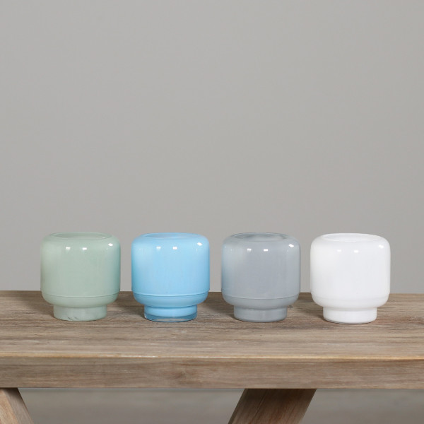 Vase in mehrfarbig aus Glas