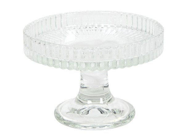 Schale LINES in transparent aus Glas