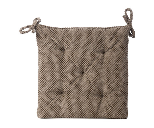 Sitzkissen SVEN taupe in taupe aus Materialmix