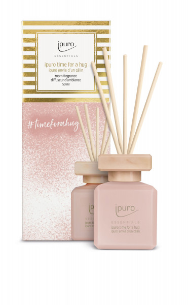 Raumduft ipuro TIME FOR A HUG in rosa aus Glas