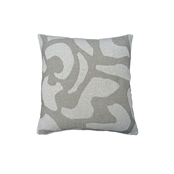 Kissen LUANA in kitt aus Mischgewebe