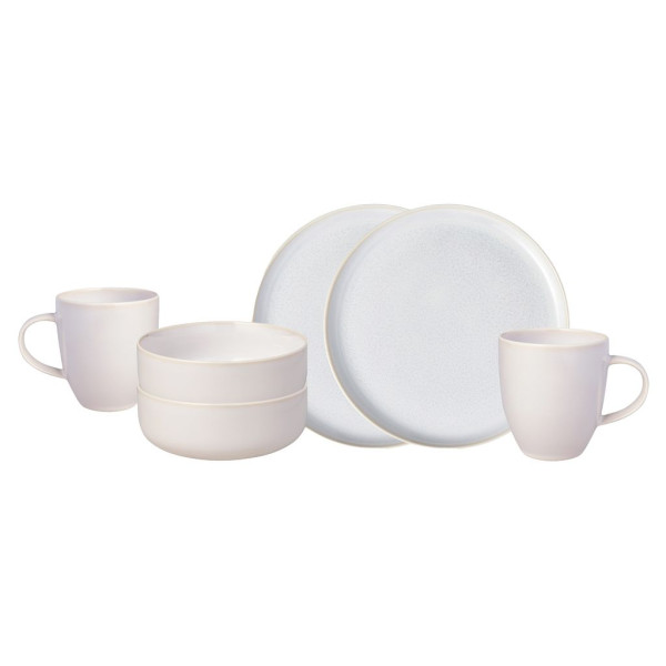 Kaffeeservice CRAFTED COTTON in weiß aus Bone China