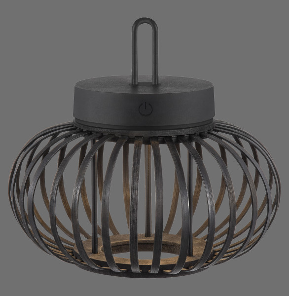 Pendelleuchte AKUBA LED in schwarz aus Bambus