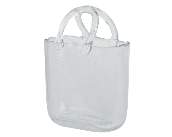 Vase BAG in transparent aus Glas