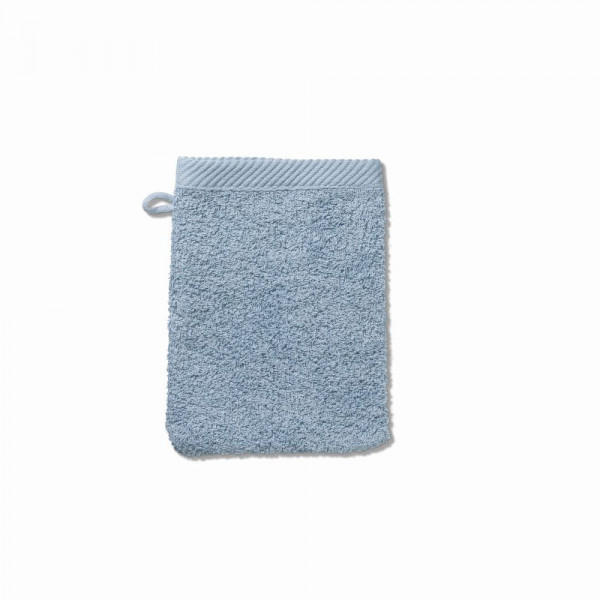 Waschhandschuh LADESSA blau in blau aus Baumwolle