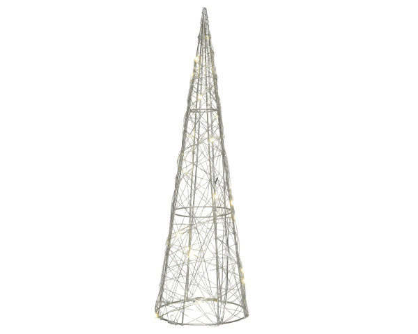 Leuchtpyramide LED GLAM in transparent aus Kunststoff
