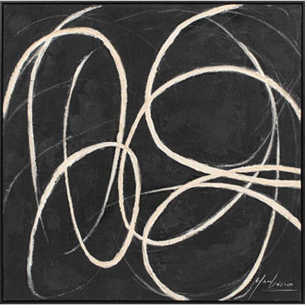 Originalbild SOFT WHISPERS in schwarz aus Materialmix