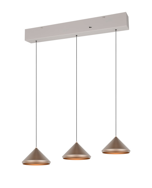 Pendelleuchte LAGUNA in coffee aus Metall