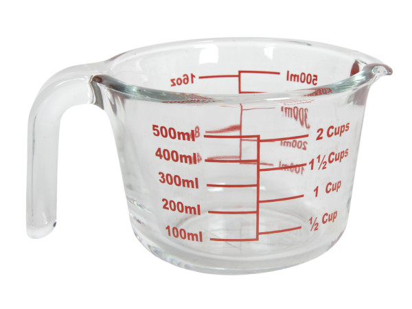 Messbecher CLEAR in transparent aus Glas