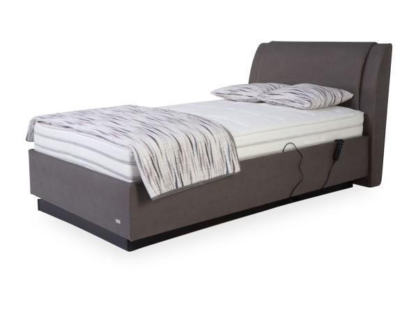 Polsterbett MONDO LUVARA in slate aus Stoff