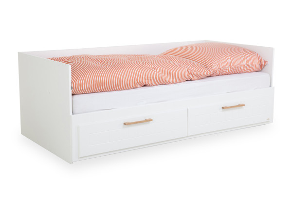 Bett SANSIBAR WESTERHEVER in weiß aus MDF