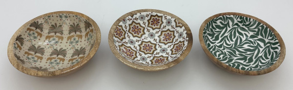 Schale PALMA in mehrfarbig aus Materialmix