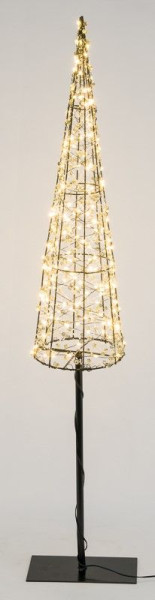 Weihnachtsbaum LED auf Ständer in schwarz aus Metall