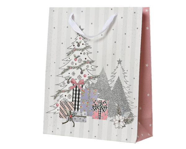 Geschenktasche in weiß aus Papier