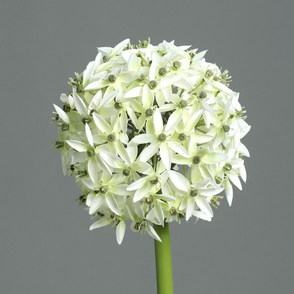 Kunstblume Allium in weiß aus Kunststoff