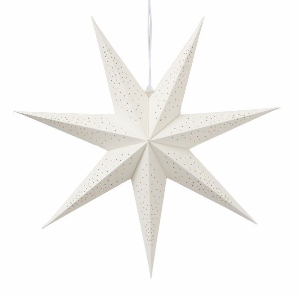 Papierstern KASSINA in weiß aus Bambus