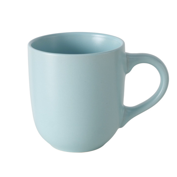 Kaffeebecher PASTELL hellblau in blau aus Steinzeug
