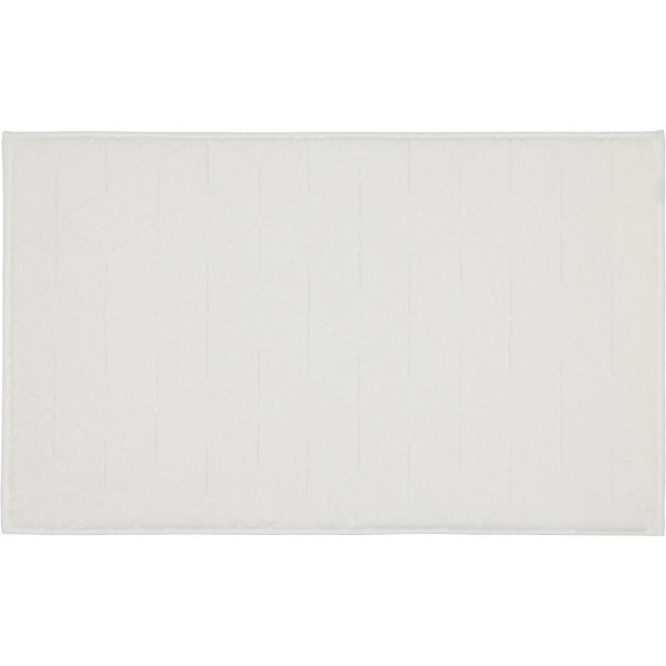 Badematte V&B CARRÈ in weiß aus Baumwolle