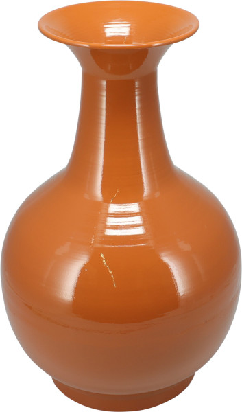 Vase TULIP in orange aus Zink
