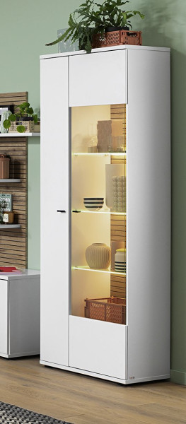 Vitrine LIVIN ROVIGO in weiß aus MDF