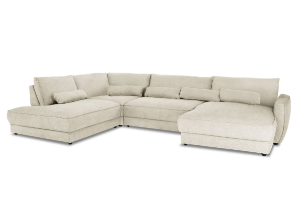 Wohnlandschaft SYSTEMPOLSTER ZAARA in natur aus Stoff