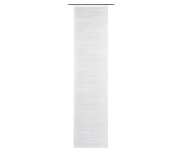 Flächenvorhang CHELLANO weiß in weiß aus Polyester
