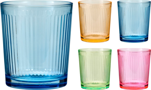 Gläser-Set RIMINI in mehrfarbig aus Glas