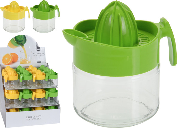 Zitruspresse FRUIT in mehrfarbig aus Glas