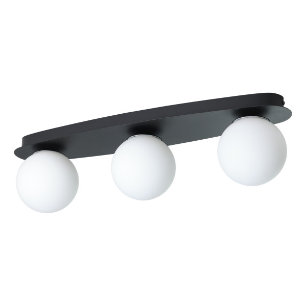 Deckenleuchte CASTROVIDO in schwarz aus Metall