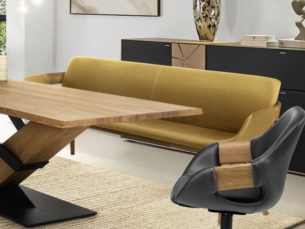 Sitzbank hartmann NATURZEIT EMIL in golden orange