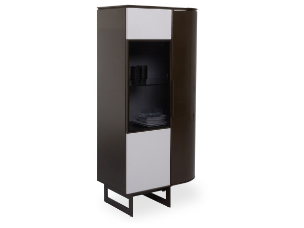 Vitrine ZEFERINO TERNI in braun aus Hochglanz