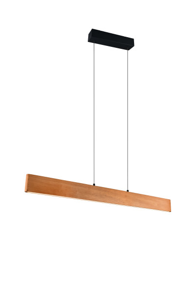 Pendelleuchte EDGEWOOD in braun aus Materialmix