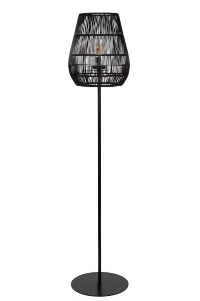 Stehleuchte NERIDA in schwarz aus PVC