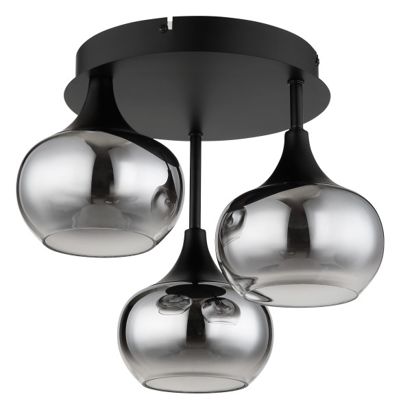 Deckenleuchte LUI in schwarz aus Metall
