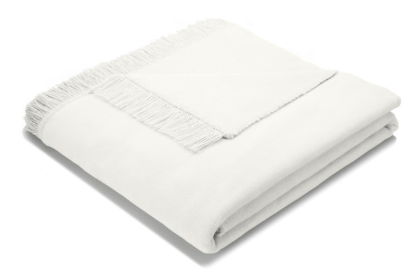 Wohndecke UNICOLOR in natur aus Mischgewebe