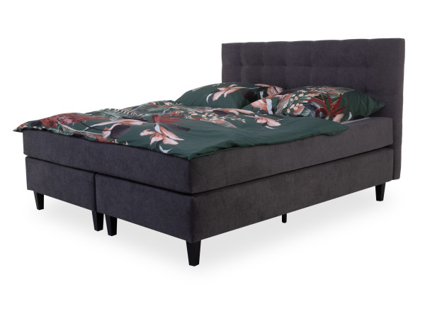 Boxspringbett Rolf Weber JENA in granit aus Stoff