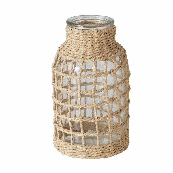Vase STOLA in natur aus Materialmix